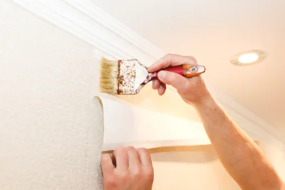Pose de papier peint à Nauviale — revêtements muraux et toiles de verre